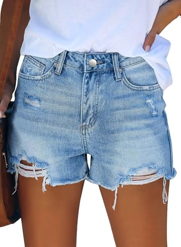 Image of MODARANI Denim Shorts for Women Distressed Jean Shorts Ripped Summer Hot Short