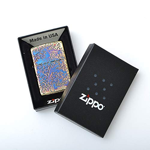 Encendedor Zippo 2GI-Z5KARA2 Dorado Arabesco y Logo miniatura 5