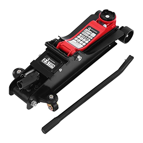 Ambienceo Cric hydraulique à roulettes 2,5 tonnes pour voiture, 4 x 4, camionnette, SUV élévateur 80-380 mm Cover