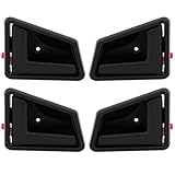 OCPTY Door Handles Interior Driver Passenger Side Replacement fit 1989-1998 for Suzuki Sidekick Inside Door Handles Texture Black(4pcs)
