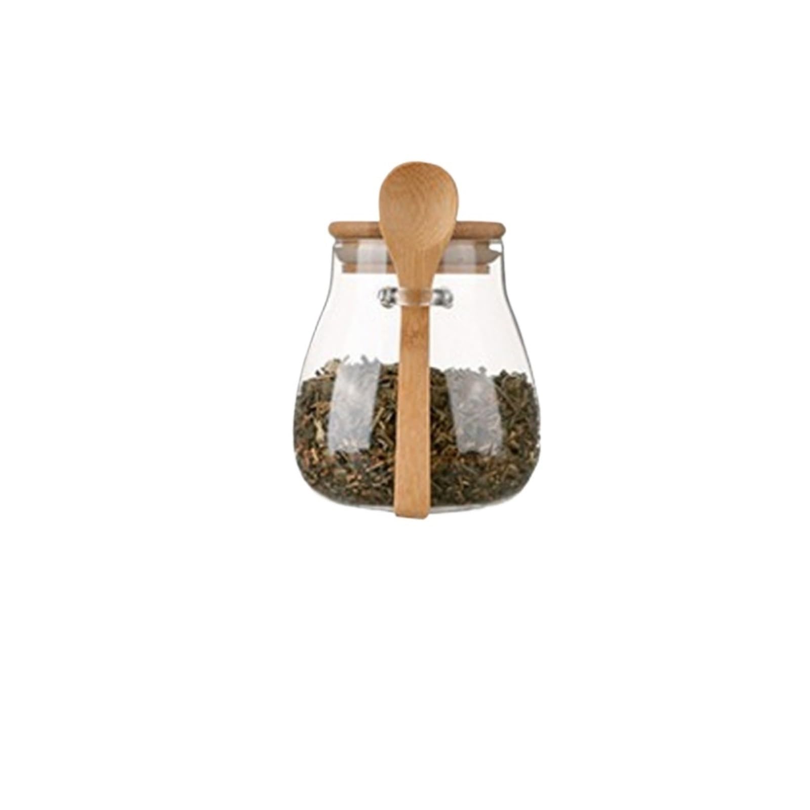 ZNJAMN 1pack Airtight Glass Jar Storage Container with Lid Food Pots For Coffee Beans Tea Dried Grains for Pickling(350ml)