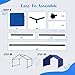 OLOBBIRD Outdoor Dog Tent - Blue 420D Oxford Fabric, UV Protection, Waterproof, Ventilated - 47.8