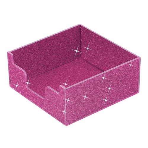 Porte-bloc-notes acrylique distributeur blocs-notes rose 4x4