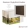 Ampersand Art Supply Claybord | 5" x 5" | 3/4" Cradled Profile | Kaolin Clay Painting Panel for Acrylic, Ink, Watercolor & Mixed Media | Canvas & Paper Alternative #4