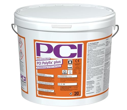Mortero de cemento rápido PCI Polyfix Plus de 20 kg para montaje rápido en construcción y construcción civil Sika