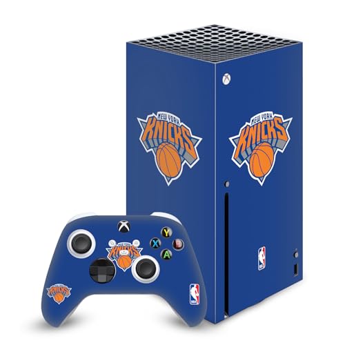 Peau vinyle Xbox Series X New York Knicks sticker bleu logo NBA
