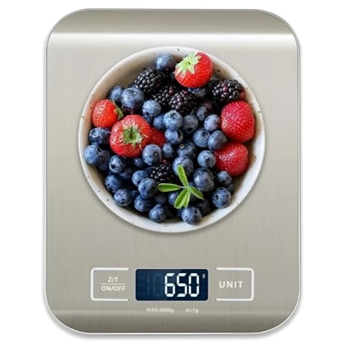 Balança de Cozinha de Inox, Visor Digital, Alimentos, Temperos, Remédios, Joias, Em Inox e...