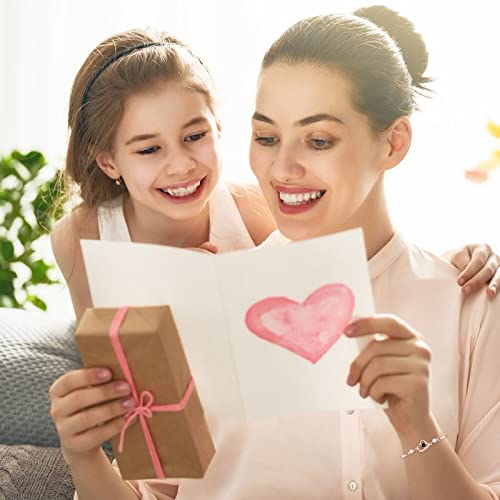 Image of HUASAI Mother Daughter Bracelet I Love You Bracelet for Mom Mothers Day Bracelet 100 Languages Bracelet Clearance Items Under 4 Dollars Gifts