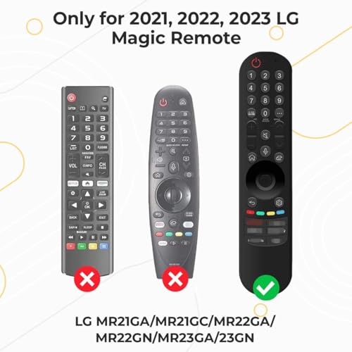 Image of TECHONTO Silicone LG Remote Control Cover- Protective Case with Non-Slip Grip, Shockproof & Dustproof Sleeve- Compatible with MR21GA(2021), MR22GA(2022), MR23GA(2023) [Remote NOT Included]- Blue