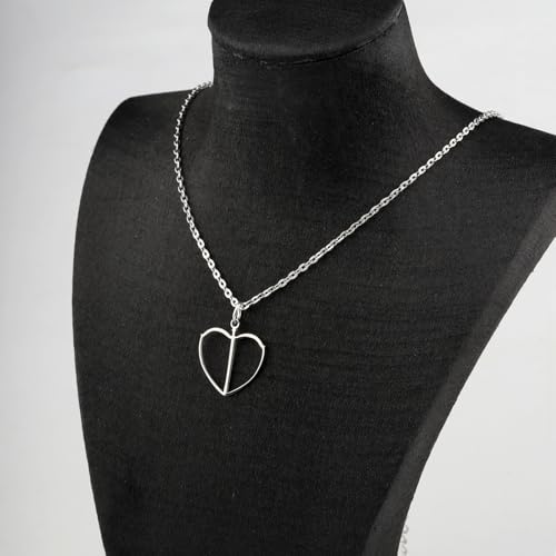 PLITI Song Of Achilles Gift Achilles Patroclus Gift Bow and Arrow Heart Necklace For Book Lover3