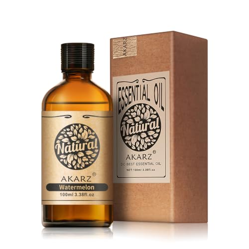AKARZ 100ml Aceite esencial de Sandía - Aceite esencial puro para difusores, luces aromáticas y aromas ambientales