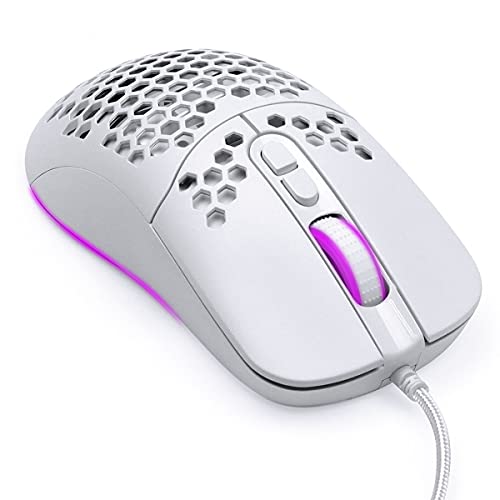 Vinik MOUSE GAMER VX GAMING VOID COM LED RGB- 7600 DPI BRANCO COM CABO USB 1.8 METRO – MGV110B -, 65