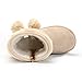 Yeeteepot Girls Boys Snow Boots Kids Warm Winter Boots Toddler Plush Booties Fur Lined Non-Slip Shoes Beige,11.5 Little Kid = Label 31