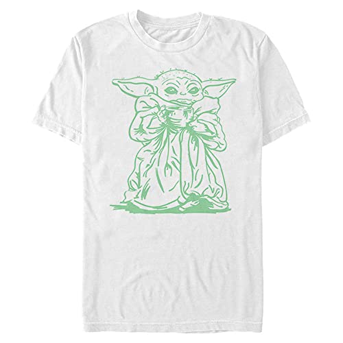 T-shirt Star Wars Mandalorian blanc 4XL tall : enfin la bonne longueur pour homme
