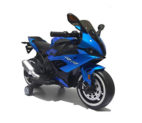 TAMCO 12V Ride on motorcyclewith Hand Racing /Foot Brake/Light Wheel/PU seat/Bluetooth Kids Ride on Toys - Thumbnail 2