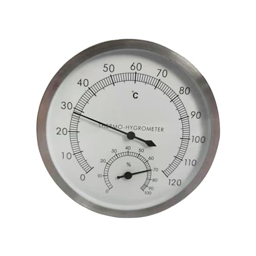 Termómetro higrotermógrafo, higrómetro, medición de temperatura de humedad interior, equipo de sauna, accesorios de sauna, pantalla digital transparente para una fácil lectura