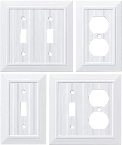 Franklin Brass W35265-PW-C Classic Beadboard Single Wall Plate, Switch thumb #3