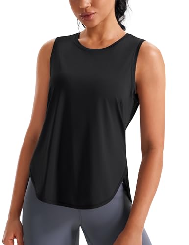 JOYSPELS Ice Silk Workout Tank Tops for Women Cool-Dry Sleeveless Loose Fit Yoga Shirts Athletic