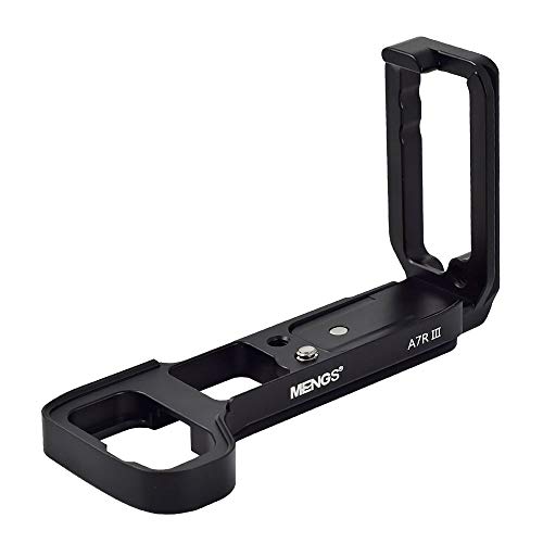 MENGS A7R III L-förmige Schnellwechselplatte Kameras L Bracket Grip Halter Unten/Seitlich Handgriffverlängerung für Sony A7III, A7M3, A7RIII