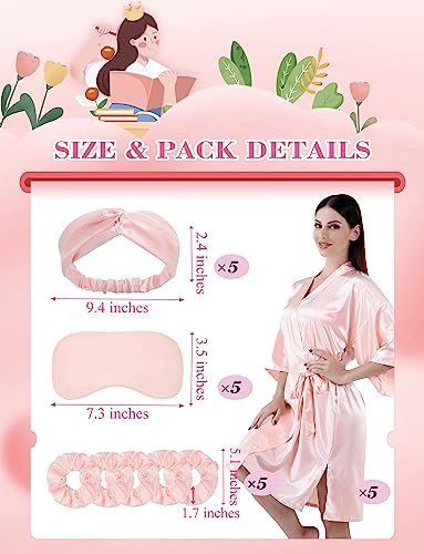 Image of EPLAZA 20 Pcs Bride Bridesmaid Robes Women Satin Robe Wedding Bridal Party