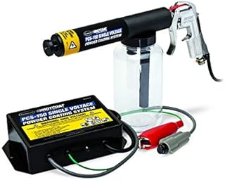 Eastwood PCS-150 Powder Coating System | Innovative Single Voltage with Minimal Overspray and Larger Ground Clamp | Powder Coating Machine with Clear Bottle