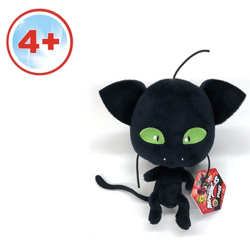 BANDAI - Miraculous - Weiches Stofftier 15cm - Plagg - Offizielle Miraculous Lizenz - Plüsch Kwami Cat Noir Plagg - P50692 – Ansicht 6