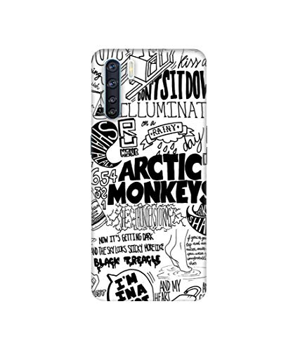 Image of Arctic Monkeys Pattern Design 3D Printed Hard Back Case Cover for Oppo F15 / Oppo A91
