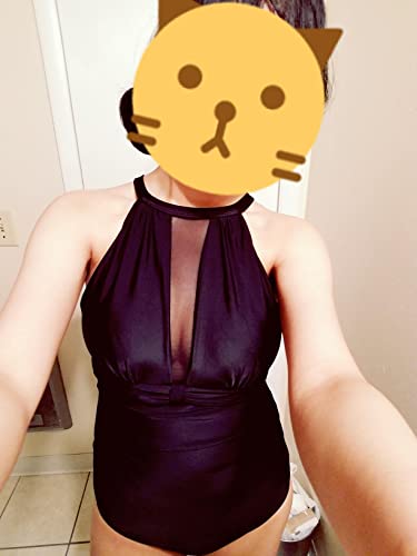 Iffei Mommy And Me Matching Outfits Women's One Piece Swimsuits Mesh Ruched Monokini Swimwear Girls Bathing Suit 2T Black #TOP5