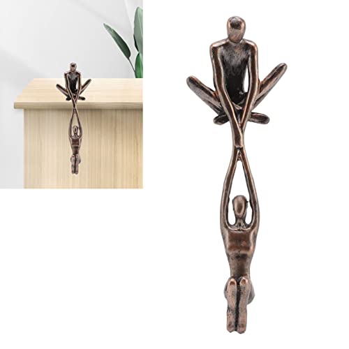 Industrial Abstract Metal Art Sculpture Couple,Man Lifting Woman From Ledge,Anniversary, Metal Couple Modern Sculptures Home Decor, For Couples Cast Iron Shelf Decor For Home, Bedroom, Living Room #TOP1