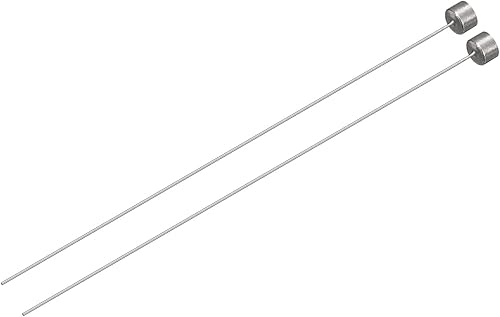uxcell Broches de expulsión rectos, 0.020in (164 pulgadas) de diámetro. Perforador de punta redonda de acero de 2.559in, 3.937in (4 pulgadas) de