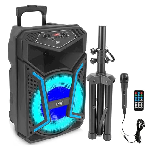 Pyle Portable Bluetooth PA Speaker System - 1200W Outdoor Bluetooth Speaker Portable PA System...