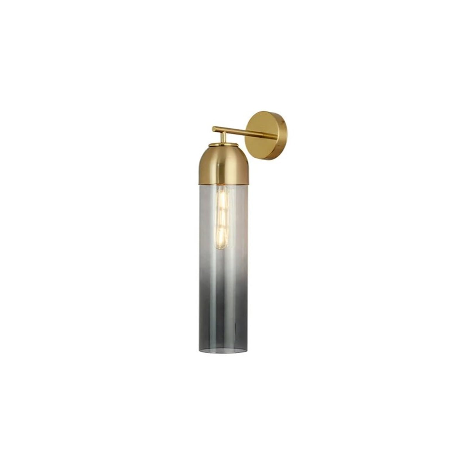 VDOQTLJT Modern Led Wall Lamp Gold Glass - Sconces Lighting Fiture Living Bedroom Bedside Minimalist Kitchen Restaurant Lights Decor Sconce(Smoky Gray)