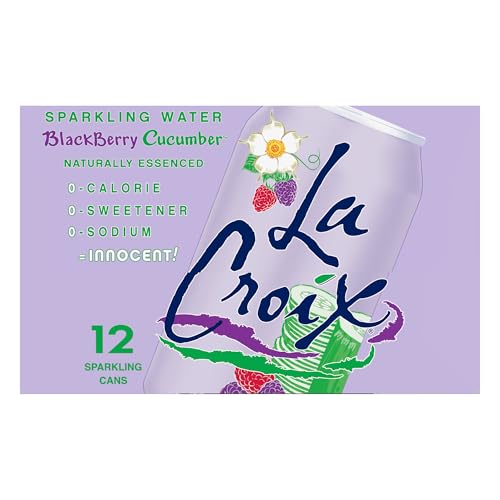 Image of La Croix Sparkling Water, Blackberry Cucumber, 12-Pack Zero Sugar, Zero Calories, Zero Sodium
