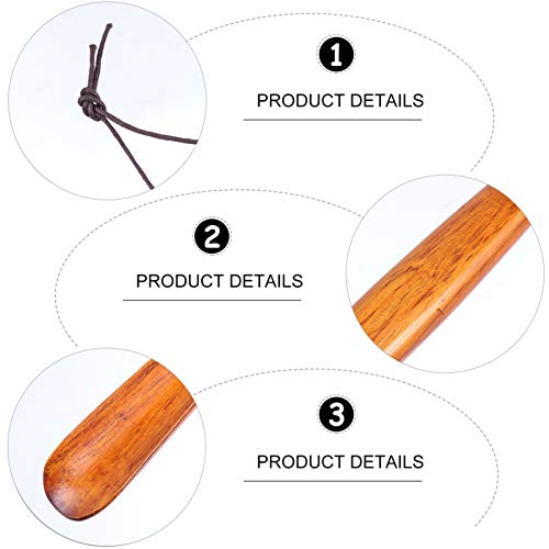 1Pcs Bamboo Shoe Horn Long Handle Shoe Horn Wooden Shoehorn For Men, Women, Seniors, Kids, Pregnancy, Mothers Day Wood Shoe Helper Present Shoe Helper Horn #TOP1