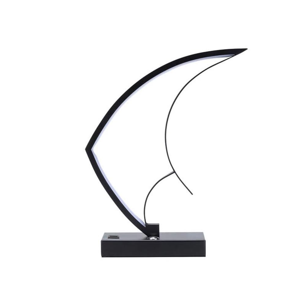 Kx9Lb8d Nightstand Lamps Table Lamp Bedside Decoration Led Small Creative Coffee Living Room Study Desktop Ornaments(Black)