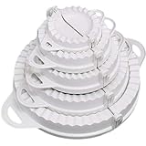 Kit de 5 formas para fazer pastel e risoles branca