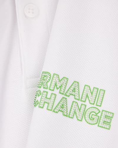 Polo para hombre Armani Exchange con logo elevado en 3D miniatura 3