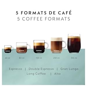 Nespresso Vertuo Pop Coffee Maker and Espresso Machine Licorice Black