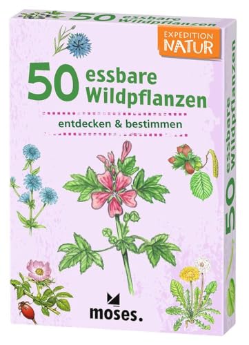 moses. Expedition Natur - 50 essbare Wildpflanzen, Entdeckerkarten zur Bestimmung von Pflanzen, Outdoor-Spielzeug für Kinder ab 6 Jahren, White moses. Expedition Natur - 50 essbare Wildpflanzen, Entdeckerkarten zur Bestimmung von Pflanzen, Outdoor-Spielzeug für Kinder ab 6 Jahren, White