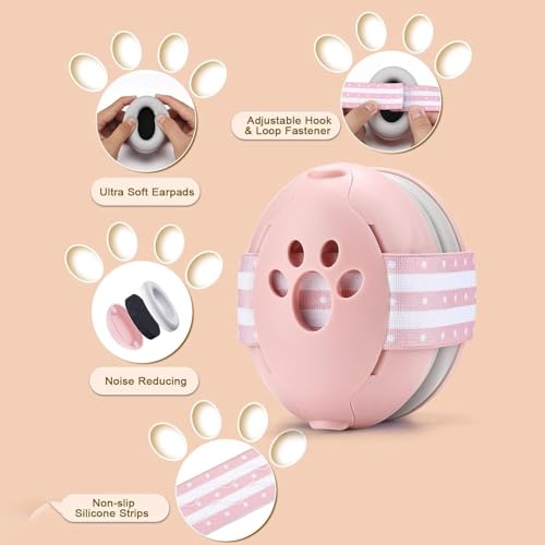 Image of BAYBEE Noise Reduction Ear Muffs for Baby | Essential Infants Ear Protector Headphones with 25db Noise Cancellation & Adjustable Headband | Improves Sleep, Ideal for Travel, Fireworks