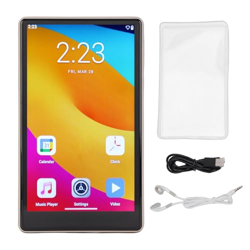 Generic 64 GB MP3-Player, Tragbarer Digitaler Verlustfreier Musikplayer, mit Bluetooth 5.3, 5,0-Zoll-Voll-Touchscreen, 256 GB Erweiterbarer Speicher, UKW-Radio, Elektronisches Buch...