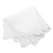 Milesky Bridal Wedding Crochet Lace Handkerchief Premium 60S Cotton CH02
