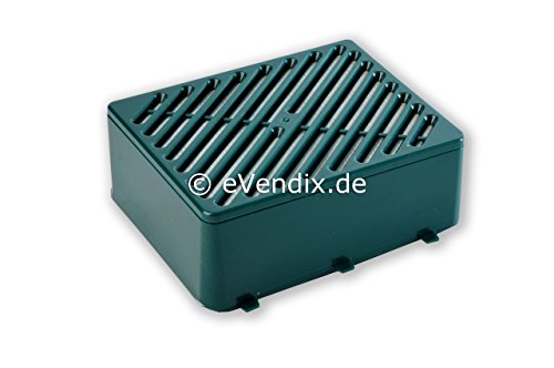 eVendix 1 x Aktiv-Filtersystem Hygiene Mikro (Hepa) Kohle Geruch Filter passend für Vorwerk Tiger 251, 252