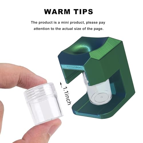Image of Diamond Painting Accessories,New Version 2.0 Diamond Painting Drill Funnel for Round Containers,Storage Container for Diamond Art,Small Diamond Painting Containers (Silk Blue Green)
