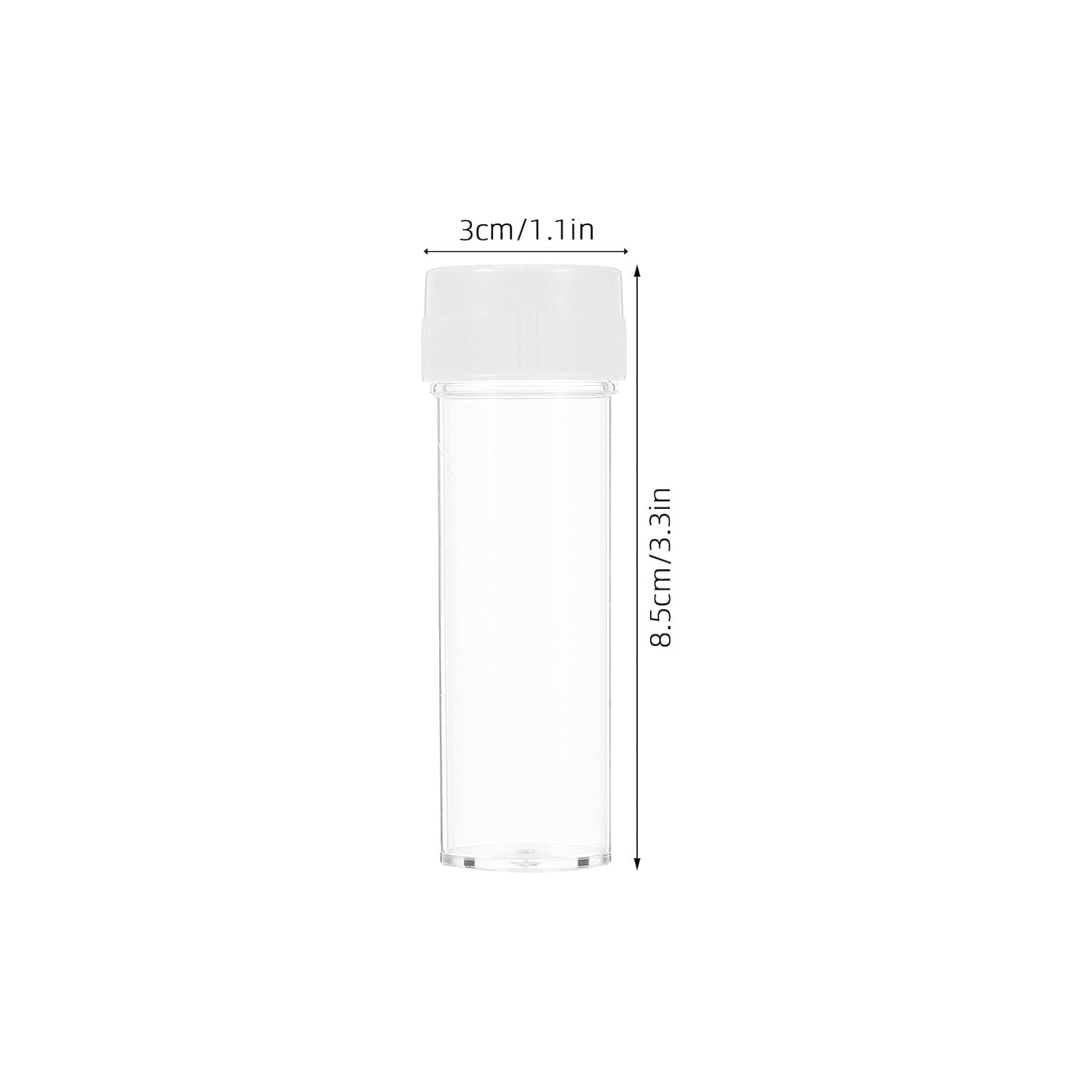 50pcs Plastic Plant Experiment Tubes with Pe Leak-Proof Seals Sample Storage Culture Tubes for Scientific Testing Disposable Ps Laboratory Test for Plant Propagation