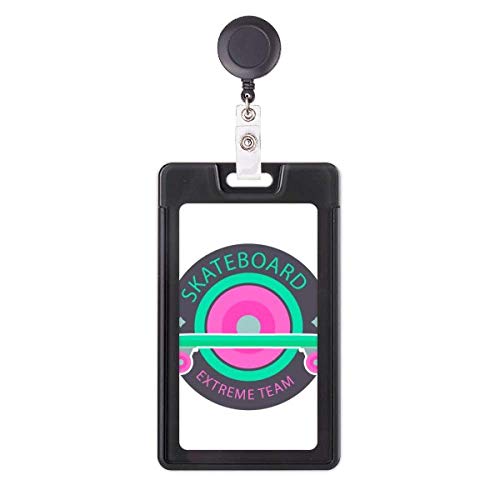 Porte-badge rétractable skateboard enrouleur badge pour équipe extrême de glisse