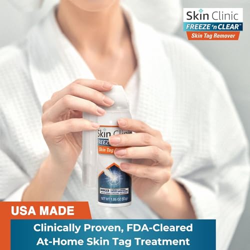 Skin Clinic Freeze 'N Clear SKIN TAG REMOVER Skintag Remover (Fda-Cleared) At Home Cryo Kit (As Little As 1 Treatment) 8 Applicators + Tweezers thumb #2