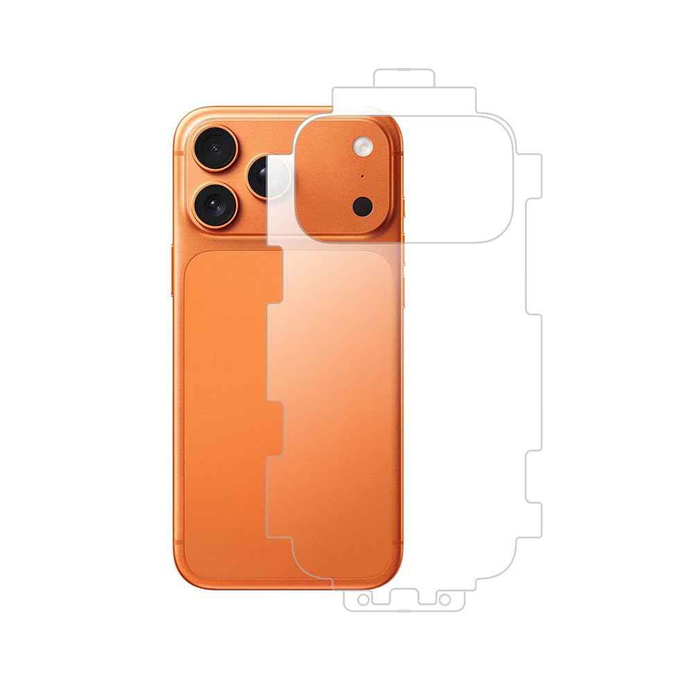 Zore Apple ile uyumlu iPhone 17 Pro Max Zore Arka Zum Body Ekran Koruyucu Şeffaf