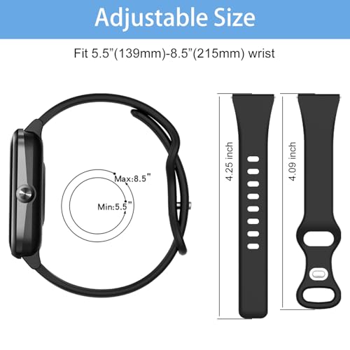 3 Correas Slim para reloj ID205L 19mm silicona miniatura 4