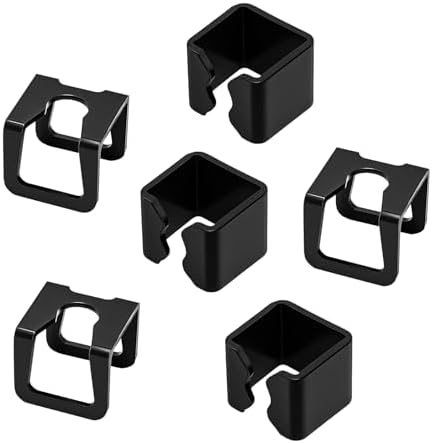 6 Pieces Jack Hoop Claw Clamp Clips, 6mm & 8mm 2T Horizontal Car Floor Jack Spare Parts Kit, Black Claw Clips Accessories image 5